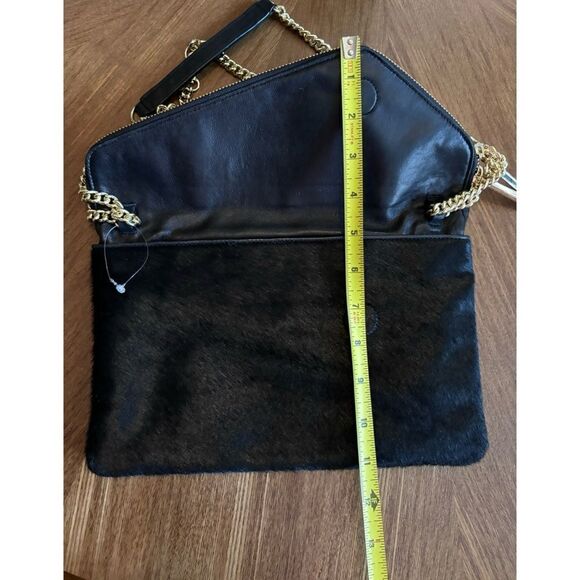 RARE-Henri Bendel Cowhide leather envelope Crossbody  NWOT - Picture 14 of 16